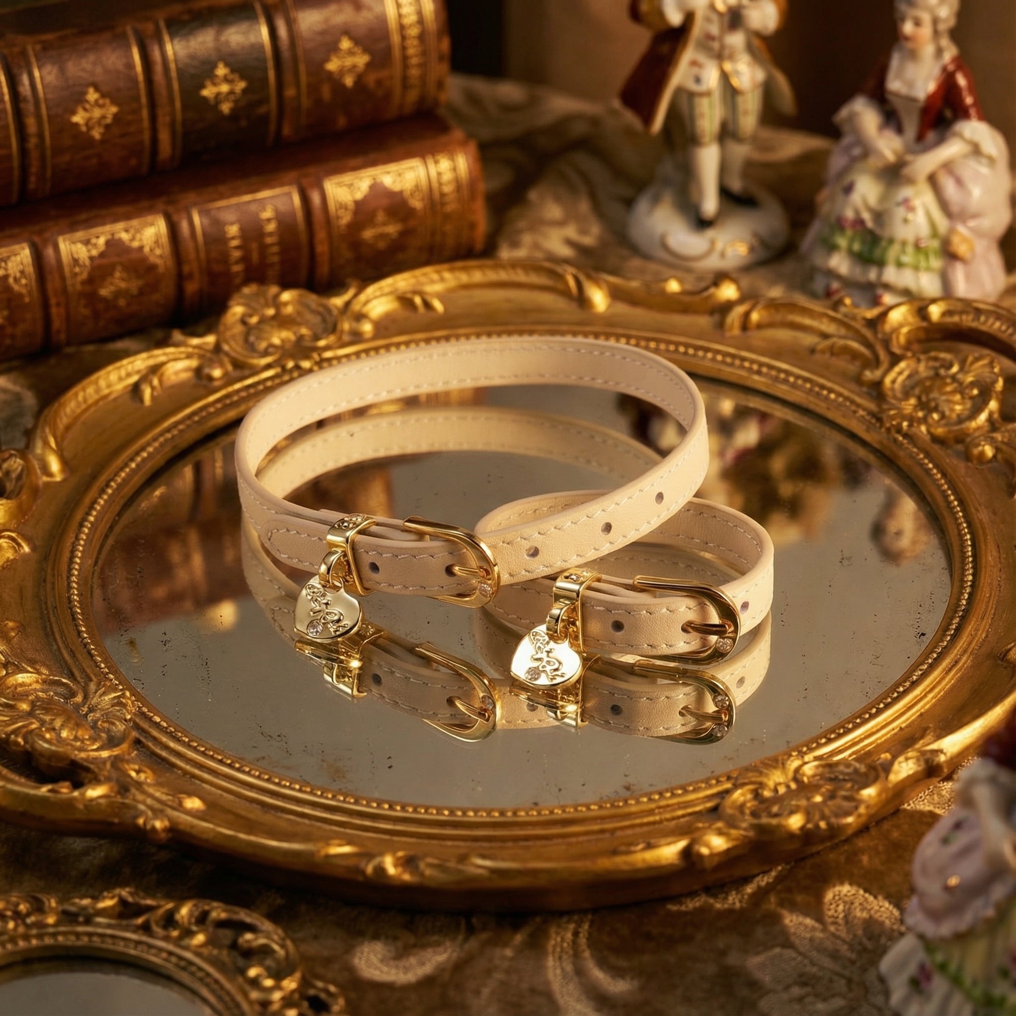 Luxury Heart-Shaped Cream White Bracelet