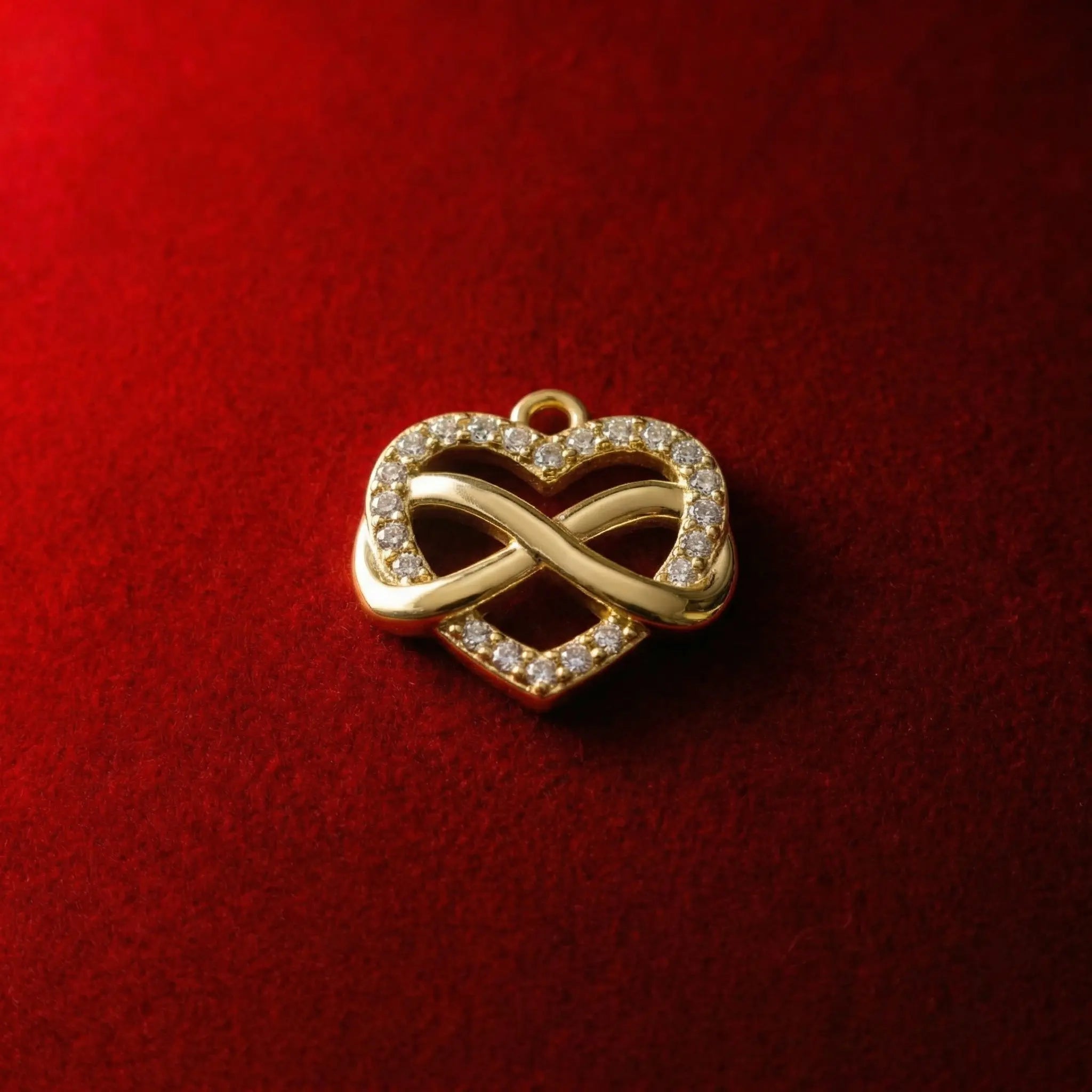 Love is infinite, and it is solid. This intertwined heart symbolizes a promise that will never change