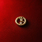 Cancer Zodiac Necklace 18K Pendant Moonstone Birthstone for June/July Loyalty and Security