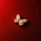 Fairy-inspired jewelry, a delicate pastel butterfly necklace pendant