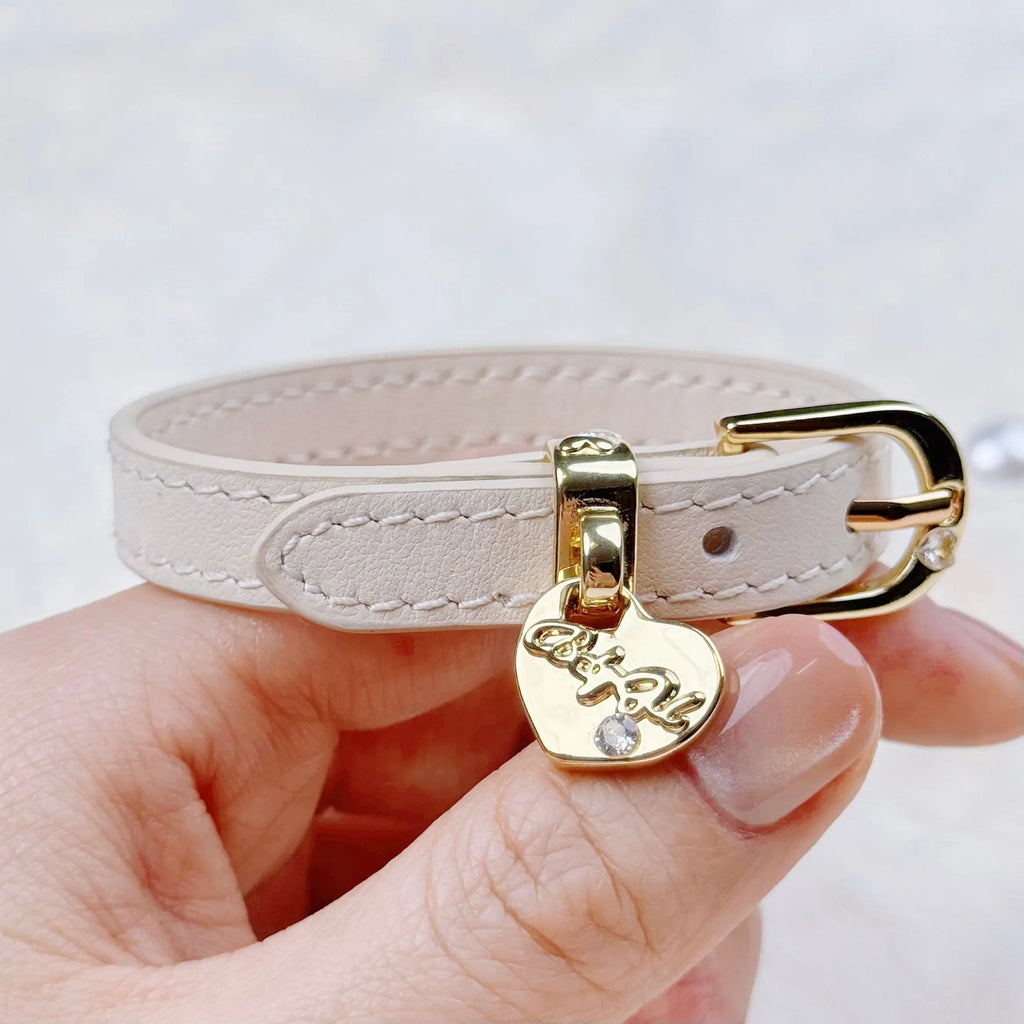 Luxury Heart-Shaped Cream White Bracelet  Selviora