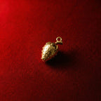 Golden Strawberry Pendant, Girly Summer Style