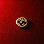 18K gold-plated Sagittarius pendant, adorned with sparkling zirconia accents